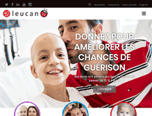 Tablet Screenshot of leucan.qc.ca