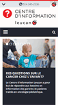 Mobile Screenshot of centreinfo.leucan.qc.ca